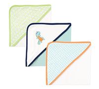 Luvable Friends Serviette à Capuche Unisexe en Coton éponge Motif Dinosaure, Taille Unique