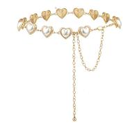 Luvatar Chaîne de taille en métal pour chemisier, robe, pull, ceinture, Doré - S95, Medium