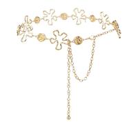 Luvatar Chaîne de taille en métal pour chemisier, robe, pull, ceinture, Doré - T02, Medium