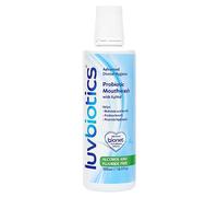 LUVBIOTICS Bain de bouche sans fluor avec probiotiques buccaux et xylitol - sans alcool, SLS, ni parabènes - 500 ml