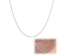 LUVDECO 1 chaîne en argent pour femme, motif ciel étoilé étincelant, chaîne diamant 35 cm, bijou délicat en argent pour une élégance quotidienne