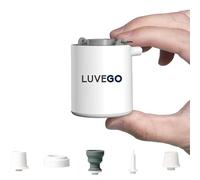 Luvego Pompe à Air Électrique pour Gonflables - Petite Pompe, Petite et Puissante, Gonfler, Mettre sous Vide et Éclairer, Rechargeable