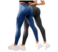Luveon Legging Anti Cellulite Femme 3D Original,Lot de 2 Dicke Circulation Sanguine Leggings 3D Anti Cellulite Femme, Legging à Compression - Minceur Taille Haute sans Couture Fitness Sport Pantalon
