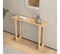 LUVEQLSIT Console avec rangements, Table d'entrée ou de canapé en Bois Massif, Style Chinois Moderne, Construction Robuste en Bois Massif, Idéale pour l'entrée et Le Salon(Giallo,100cm/39.3in)