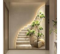 LUVEQLSIT Décoration murale 3D, Décor mural en cristal, Grande décoration d'intérieur, Peinture murale créative, Idéal pour entrée et couloir(Gold E,70cm/27.5in)