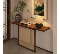 LUVEQLSIT Table Console de Ferme Rustique pour derrière Le canapé, Cadre en Bois Massif Robuste et Assemblage Facile, élément d'accent pour l'entrée(160cm/62.9in)