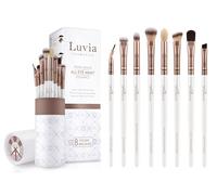Luvia Cosmetics Prime Vegan All Eye Want kit de pinceaux yeux Pearl White / Metallic Coffee Brown