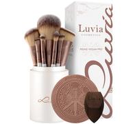 Luvia-Cosmetics Brush Brush-SetPrime Vegan Pro Set 12 pinceaux de maquillage + 1 éponge de maquillage + 1 disque démaquillant + 1 porte-pinceaux refermable 1 Stk.