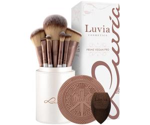 Luvia-Cosmetics Brush Brush-SetPrime Vegan Pro Set Pinceaux cosmétiques 12 pces + Eponge de maquillage 1 pce + Tampon de nettoyage 1 pce + Support de pinceau verrouillable 1 pce 1 Stk.