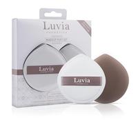 Luvia Cosmetics the Puffys Lot de 2 éponges de maquillage élégantes, houppettes, élastiques réversibles, pour des textures liquides au café