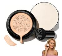 Luvie Glow Foundation, Mushroom Head Air Cushion Cc Cream, Luvie Changing Foundation, Moisturizing, Concealing, Brightening, Long-Lasting and Smudge-Proof, Suitable for All Skin Types (Warm)