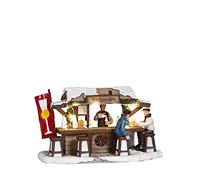 Luville Collectables LuVille Village de Noël Miniature Marchand de Schnaps - L16 x l7.5 x H9 cm Multicolore