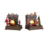 luville collectables No Disponible Cheminée décorative Père Noël modèles Assortis, Multicolore, Unique