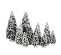 luville collectables Tree Evergreen Assorted 12 pièces-l29xw9xh30cm Arbres artificiels, Multicolore, Unique