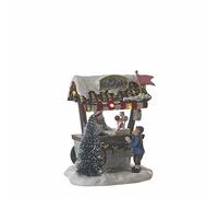 LuVille Village de Noël Miniature Stand de bonbons - L9.5 x l8 x H10
