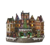 Luville Paysage village Arbre de noël blanc adapter included - l41,5xw25xh31,5cm