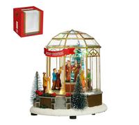 LuVille Village de Noël miniature Dôme musical - L20 x l17 x H21 cm