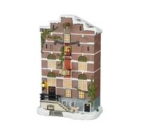 LuVille Village de Noël miniature Façade entrepôt - H29 cm
