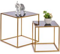 LUVO table basse de salon, carrée, 2 pièces