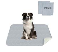 Luvore Tapis Absorbant Lavable pour Chien, 2 Paquets, réutilisable pour Chiens, Absorption Rapide, Tapis hygiénique pour Chiots, Chiens âgés ou incontinents 92x122cm