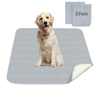 Luvore Tapis Absorbant Lavable pour Chien, 2 Paquets, réutilisable pour Chiens, Absorption Rapide, Tapis hygiénique pour Chiots, Chiens âgés ou incontinents 122x122cm
