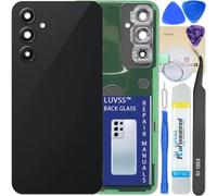 LUVSS Vitre Arrière pour Samsung Galaxy A54 SM-A546B/DS Gris Graphite Coque Cache Batterie avec Lentille de Caméra, Adhésifs, Kit Outils, Guide De Réparation