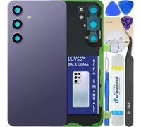 LUVSS Vitre Arrière pour Samsung Galaxy S24 SM-S921B/DS Pourpre Coque Cache Batterie avec Lentille de Caméra, Adhésifs, Kit Outils, Guide De Réparation
