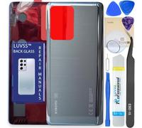 LUVSS Vitre Arrière pour Xiaomi Mi 11T / 11T Pro Noir Coque Cache Batterie, Adhésifs, Kit Outils, Guide De Réparation
