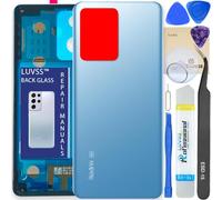 LUVSS Vitre Arrière pour Xiaomi Redmi Note 12 Pro+ Plus 5G Bleu Coque Cache Batterie, Adhésifs, Kit Outils, Guide De Réparation