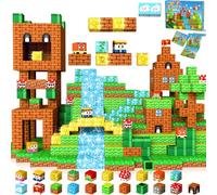 LUVTOY Construction Magnetique Enfant - 150 Pièces Cube Magnétique - Bloc de Construction MagnéTique - Jeux Magnetique Enfant - Jouet Paques Cadeau Enfants 3 4 5 6 7 8 9 10 Ans