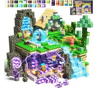 LUVTOY Construction Magnetique Enfant - 150 Pièces Cube Magnétique, Jeu Aimant Magnetic, Jouet Sensoriel Montessori à Empiler, Jouet Enfants 3 4 5 6 7 8 9 10 Ans Cadeau Voiture Toutes Saisons