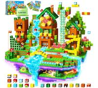 LUVTOY Construction Magnetique Enfant - Cube Magnétique - Bloc de Construction MagnéTique - Jeux Magnetique Enfant - Jouet Paques Cadeau Enfants 3 4 5 6 7 8 9 10 Ans