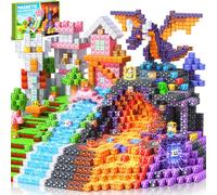 LUVTOY Construction Magnetique Enfant - Vie détachables Cube Magnétique - Longue Durée de Jeu Aimant Magnetic avec Jeux Aimants Bloc Magnetique- pour Enfants 3-10 Ans Cadeau Créatif