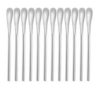 luvtree Lot de 12 cuillères à café en acier inoxydable argenté 12,8 cm