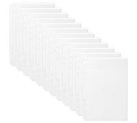 luvtree Lot de 12 pochettes d’insertion transparentes en PVC A5 - 6 trous, sans fermeture éclair, compatibles avec classeurs A5 à 6 anneaux. Idéal pour l’organisation et la gestion de budget.