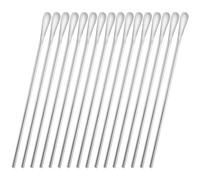 luvtree Lot de 16 cuillères à café réutilisables en acier inoxydable de 21,8 cm - Cuillères à café, cocktail et thé glacé réutilisables - Passe au lave-vaisselle