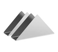 luvtree Lot de 2 supports de serviettes de table en acier inoxydable argenté pour cuisine, distributeur de serviettes de table autonome, distributeur de mouchoirs de table pour salle à manger, support