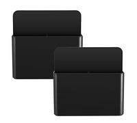 luvtree Lot de 2 Supports Magnétiques pour Marqueurs Effaçables à Sec, pour Tableau Blanc, Porte de Réfrigérateur et Armoire Métallique, Idéal pour École, Bureau et Cuisine, Noir.