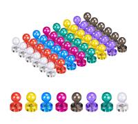 luvtree Lot de 48 aimants puissants - punaises magnétiques colorées pour Tableau Blanc. Idéal pour Bureau, école, réfrigérateur, casier et Autres Surfaces métalliques.
