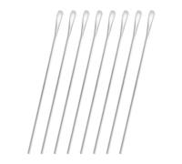 luvtree Lot de 8 cuillères mélangeuses réutilisables en acier inoxydable de 25,8 cm - Cuillères à café, cocktail et thé glacé réutilisables - Passe au lave-vaisselle