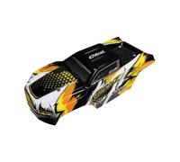 Luwecf 1/16 RC Carrosserie de Voiture RC Camions Carrosserie Modification de La Coque Accessoires Robustes Pièces de Rechange pour 16101 16102 Hobby Car Truc, Jaune