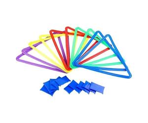 Luwecf 10 Pièces et Hell E pour Jeu D'agilité pour L'enseignement, Triangle