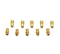 Luwecf 10 Pièces Gicleur de Ralenti Ensemble Buse Carburateur Pilote Kit Gicleur d'Arrêt Injecteur Lente Robuste Cuivre Utilisation Réglage Moteur PHBG