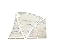 Luwecf 10 Pièces Patchwork Quilting Règle Modèle Pétale Plaque Tailleur Gabarits Machine Couture Acrylic Multifonction Adaptés pour Création Patchwork,
