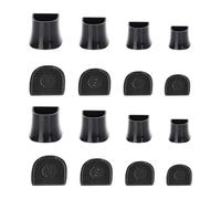 Luwecf 16 Pièces Protège-talons Bouchons de Chaussures Couvre-talons Silencieux et Protecteurs de Talon en TPU pour Éviter l'Usure et Protéger les Sols, Noir