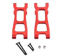 Luwecf 2 pcs arrière arrière bas swing bras arrière inférieur de suspension inférieure accessoires de voiture rc pièce de rechange, Rouge