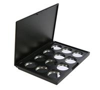 Luwecf 2 Pièces Boîte Fard à Paupières Palette Maquillage Vide Coffret avec Cloche Transparente Matériau Portable pour Rangement Utilisation Lors des