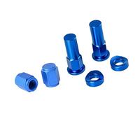 Luwecf 2 Pièces Bouchon D'Écrou de Tige de Valve Pneumatique en Alliage D'Aluminium Léger Structure Résistante Rondelle Adaptée pour Réparation Auto Garage