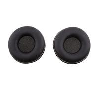 Luwecf 2 Pièces Coussinets Remplacement Écouteurs Oreillettes Simili Cuir Mousse Haute Élasticité Compatibles Audio Technica Convient pour Décoration UTI, Noir