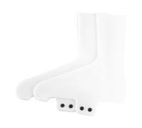 Luwecf 2 Pièces Couvre-chaussures Cyclisme Imperméables Antidérapants Silicone Protecteurs Chaussures Vélo Route VTT Résistants Adaptés Sorties Cyclistes Hom, Blanc S